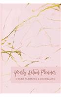 Yearly Action Planner 2-Year Planner & Journaling: Ultimate Notebook To Help You Plan Your Days Weeks Months Ahead;Weekly Monthly Logbook Reminder Accountability Productivity Sheets For Tracking and 