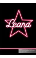 Leana Punktraster Notizbuch Pink Star