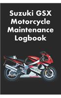 Suzuki GSX Motorcycle Maintenance Logbook