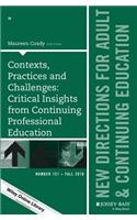 Contexts, Practices and Challenges - Critical Insights from Continuing Professional Education, ACE 151