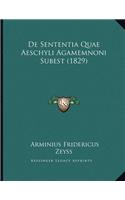 De Sententia Quae Aeschyli Agamemnoni Subest (1829)