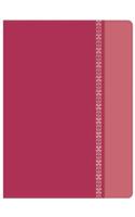 RVR 1960 Biblia de Estudio Holman, fucsia/rosado con filigrana símil piel