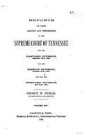 Reports of Cases Argued and Determined in the Supreme Court of Tennessee