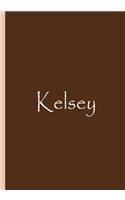 Kelsey - Brown Notebook / Journal / Blank Lined Pages / Soft Matte: An Ethi Pike Collectible