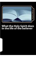 What the Holy Spirit does in the life of the believer