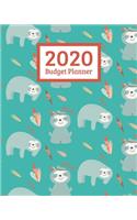 2020 Budget Planner: Monthly And Weekly Budgeting Bill Planner Organizer Expense Tracker Notebook - Sloth Lover