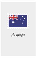 Australia flag minimalist notebook