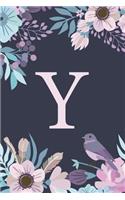 Y: Monogrammed Undated Daily Planner For 100 Days - Includes To Do Lists, Appointments & Times Section, Gratitude And Health Section, Meal And Water Tr
