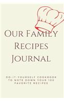 Our Family Recipes Journal