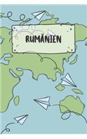 Rumänien: Liniertes Reisetagebuch Notizbuch oder Reise Notizheft liniert - Reisen Journal für Männer und Frauen mit Linien