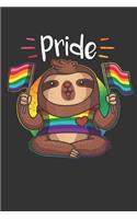 2020 Week To View Dated Planner Diary: 6x9 Inches Paperback LGBT Sloth LGBTQ Pride Flag