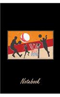 Notebook: 6x9 Netball - blank with numbers paper - notebook - notes