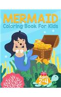 Mermaid Coloring Book for Kids Ages 2-4