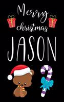 Merry Christmas Jason: Cute Lined Notebook Journal Planner, Xmas Gifts For Kids Santa Claus
