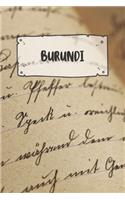 Burundi: Ruled Travel Diary Notebook or Journey Journal - Lined Trip Pocketbook for Men and Women with Lines
