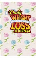 Daily Weight Loss Journal: Daily Planner Notebook Large, Planner For Women, Daily To Do Checklist, Scheduling Book, Hydrangea Flower Cover, Hydrangea Flower Cover