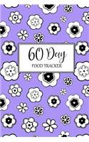 60 Day Food Tracker: Lavender Cover