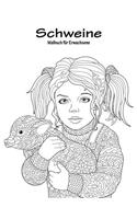 Schweinemalbuch für Erwachsene 1: (1 Schweine)