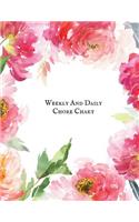 Daily and Weekly Chore Chart: Daily & Weekly Chore Chart Dairy Chore Notebook Pad for Productivity, Task Agenda, Professionals, Household Chores, Home Cleaning, Student Journal, 
