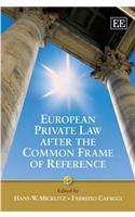 European Private Law after the Common Frame of Reference