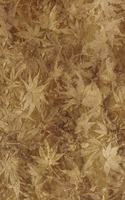 Cannabis Rating Journal - Sepia Leaves: Blank Form Notebook with Discreet Cover Used for Organizing Information and Rate THC CBD Strains of Marijuana for Either Medical or Recreational