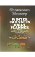 WINTER Car Sales Daily Planner with Results Tracker