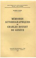 Charles Bonnet: Memoires Autobiographiques