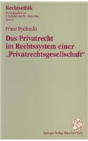 Das Privatrecht Im Rechtssystem Einer 
