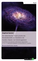 Ein relativistischer Ansatz jenseits des Standardmodells zur Simulation der Dunklen Materie von Scheibengalaxien