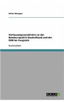 Verfassungsverständnis in der Bundesrepublik Deutschland und der DDR im Vergleich