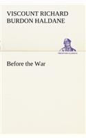 Before the War