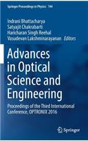 Advances in Optical Science and Engineering