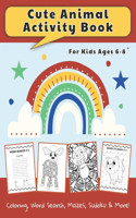 Cute Animal Activity Book For Kids