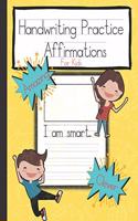 Handwriting Practice Affirmations for Kids