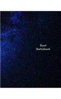 Giant Sketchbook: Giant-Sized 300 Page Galaxy Design Drawing Book