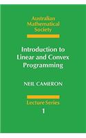 Introduction to Linear and Convex Programming