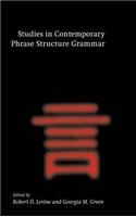 Studies in Contemporary Phrase Structure Grammar