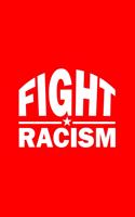 Fight Racism: Lined Journal - Fight Racism Black Melanin Event Afro American Gift - Red Ruled Diary, Prayer, Gratitude, Writing, Travel, Notebook For Men Women - 