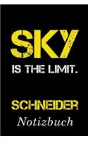 Sky Is The Limit Schneider Notizbuch