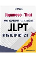 Complete Japanese - Thai Kanji Vocabulary Flashcards for JLPT N1 N2 N3 N4 N5 Test