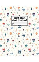 Blank Sheet Music Notebook