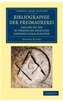 Bibliographie der Freimaurerei und der mit ihr in Verbindung gesetzten geheimen Gesellschaften