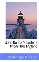 John Dunton's Letters from New England