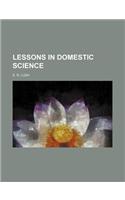 Lessons in Domestic Science