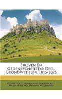 Brieven En Gedenkschriften