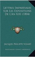 Lettres Impartiales Sur Les Expositions De L'An XIII (1804)
