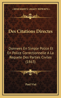 Des Citations Directes