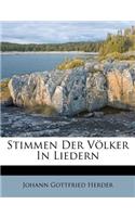 Stimmen Der Volker in Liedern.