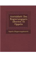 Amtsblatt Des Regierungspr�sidenten In Oppeln