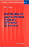Discrete Element Analysis Methods of Generic Differential Quadratures: (Lecture Notes in Applied and Computational Mechanics)